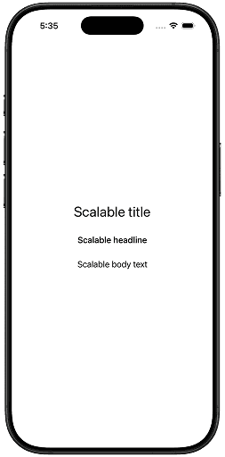 system font accessibility friendly