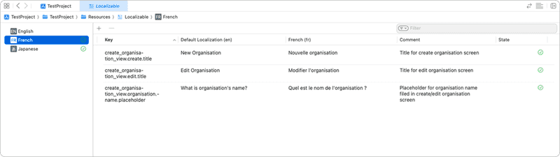 translated string catalog