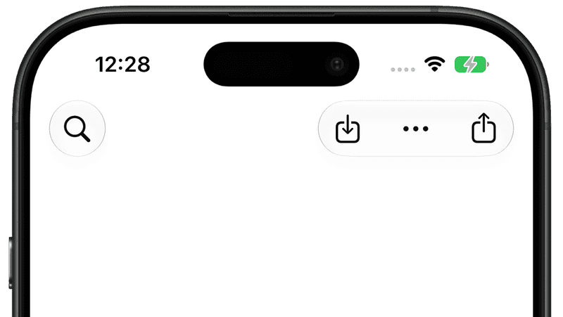 overflow menu example output